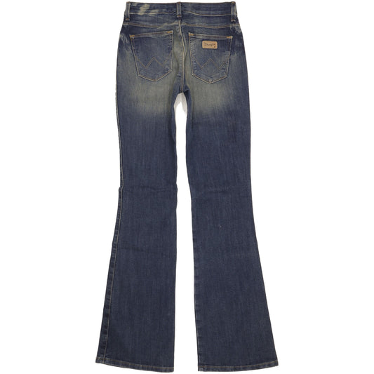 Wrangler Women Blue Bootcut Slim Jeans W28 L34
