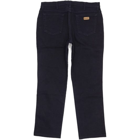 Wrangler Men Black Straight Regular Jeans W36 L31