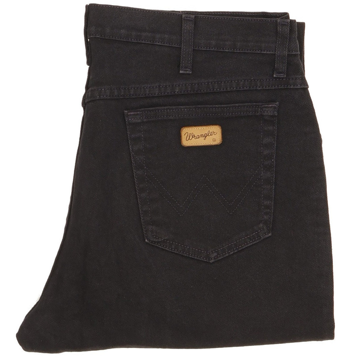 Wrangler Men Black Straight Regular Jeans W36 L31