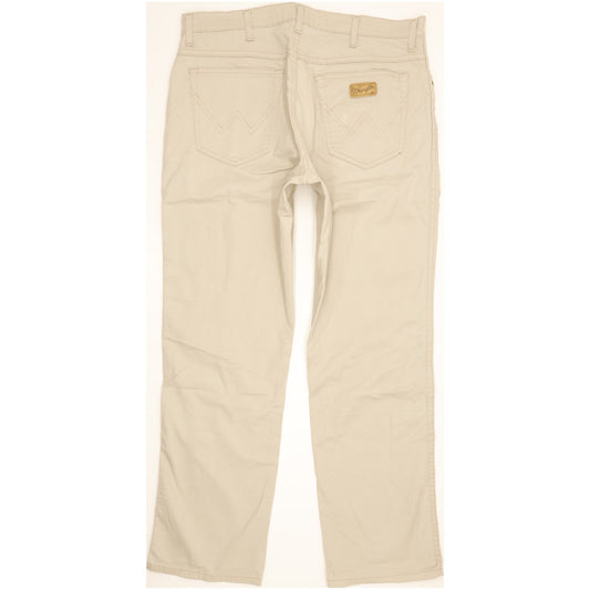 Wrangler Texas Men Beige Straight Regular Stretch Jeans W36 L30