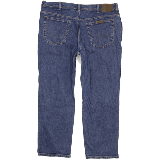 Wrangler Durable Quality Men Blue Straight Regular Stretch Jeans W40 L29