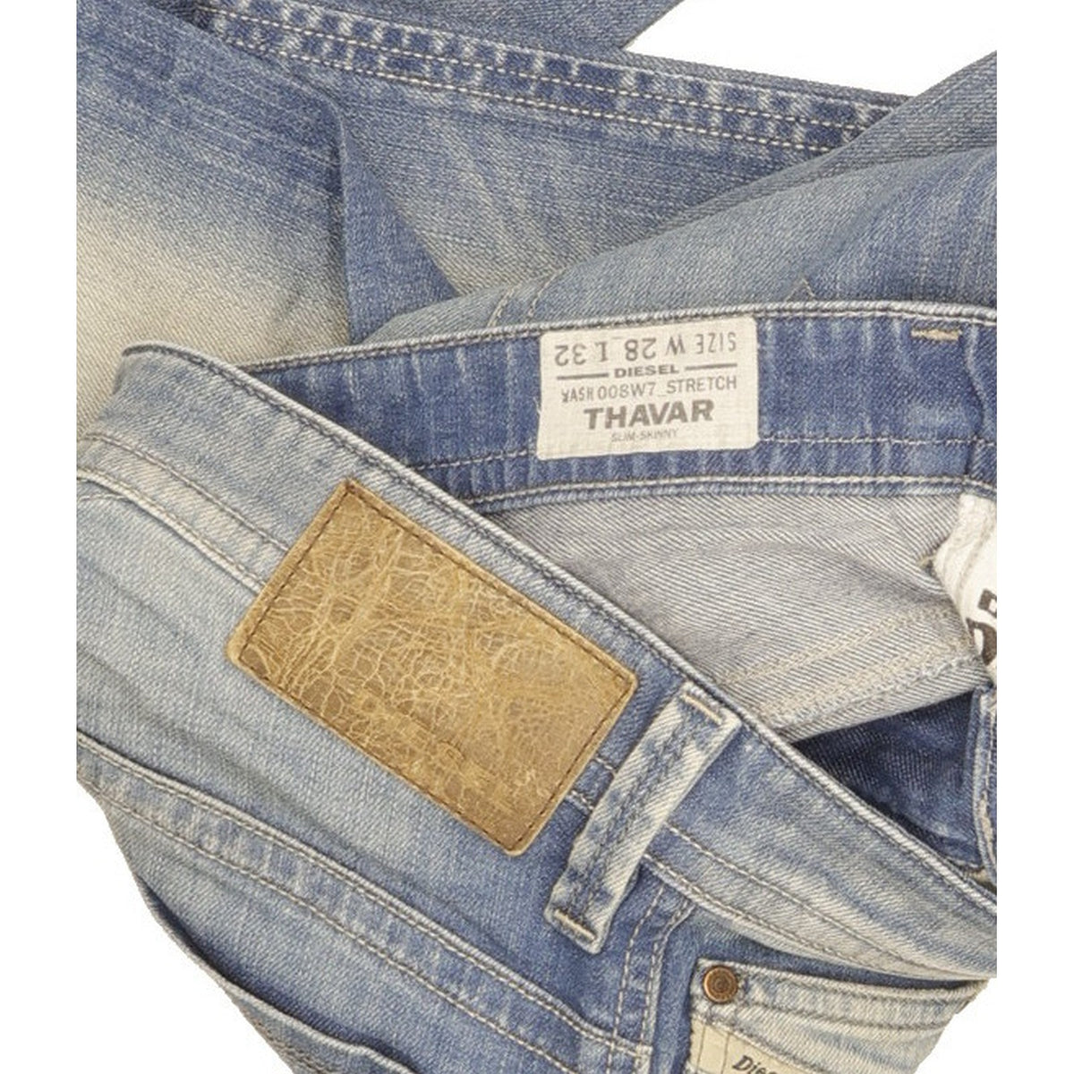 Diesel Thavar Men Blue Skinny Slim Stretch Jeans W28 L32