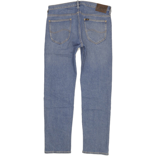 Lee Daren Men Blue Straight Slim Stretch Jeans W34 L31