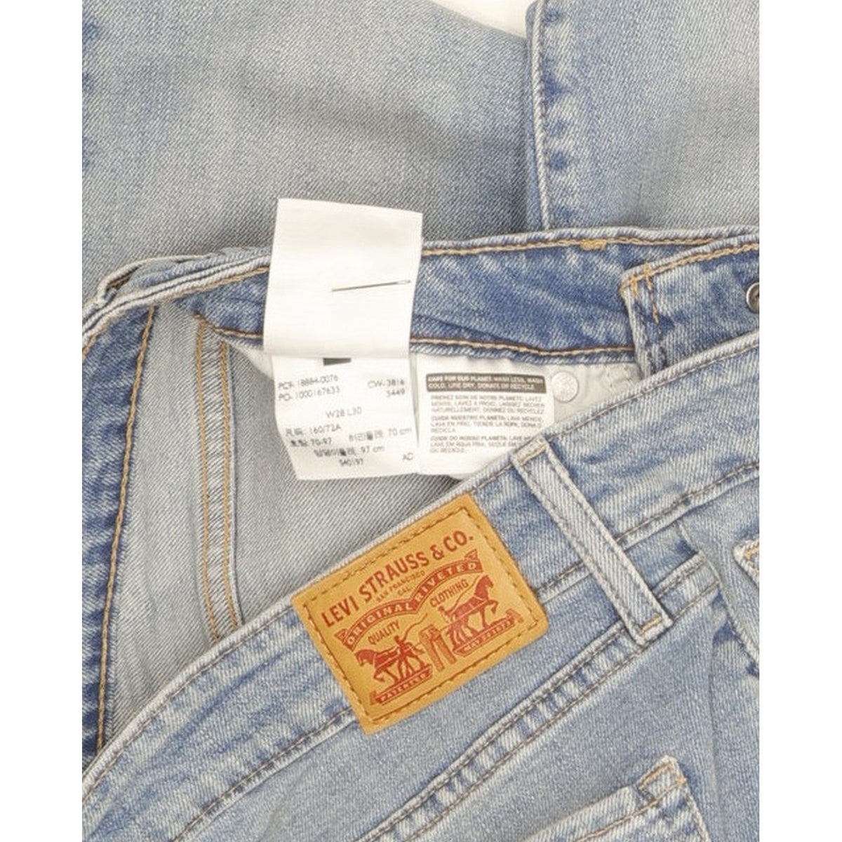 Levi's 712 Men Blue Straight Slim Stretch Jeans W28 L30