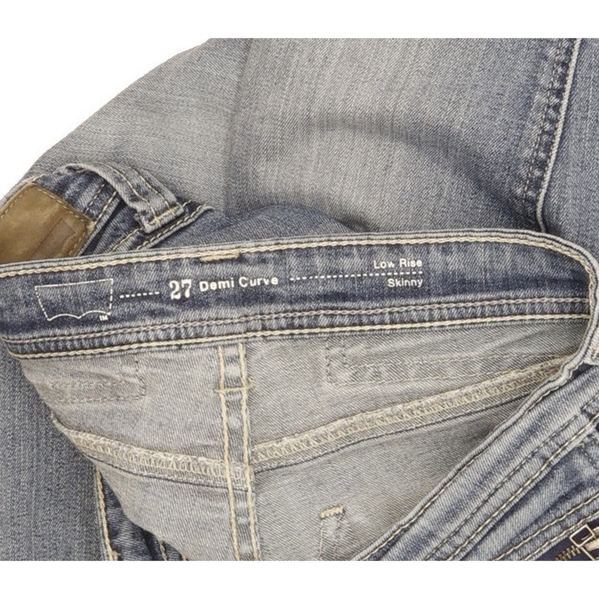 Levi's Demi Curve Women Blue Skinny Slim Stretch Jeans W27 L29