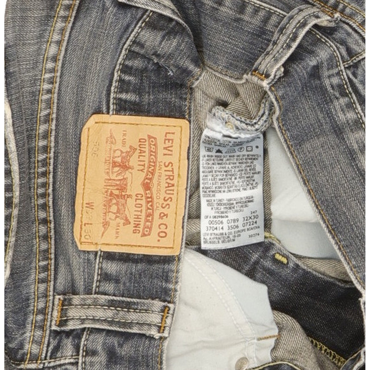 Levi's 506 Men Blue Straight Regular Jeans W32 L30