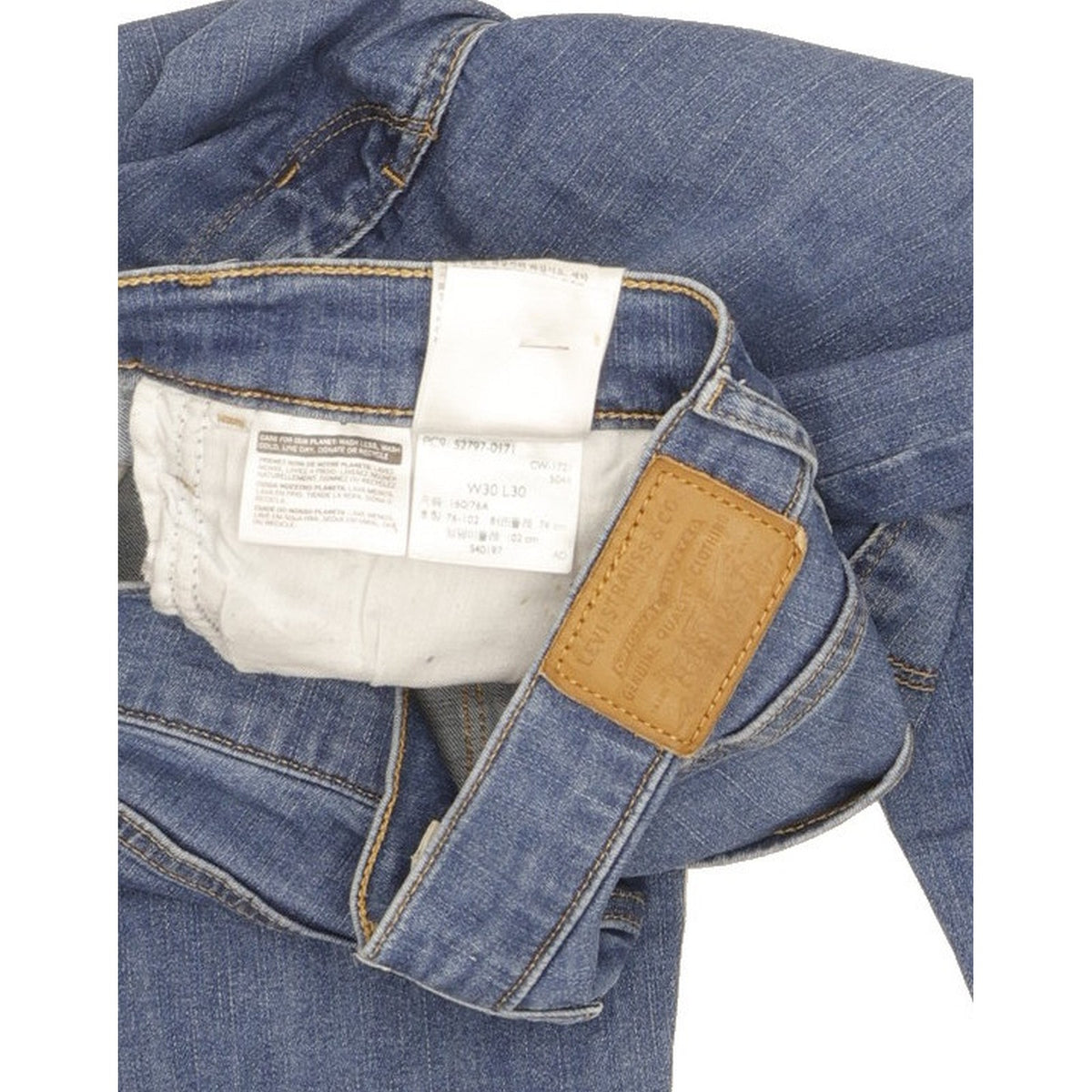 Levi's 720 Blue Skinny Slim Stretch Jeans High Waisted W30 L30