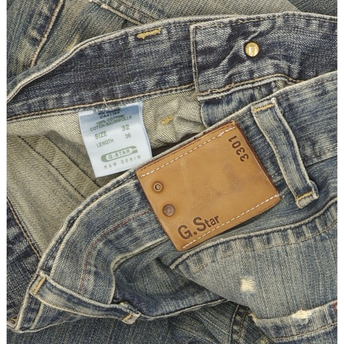 G-Star Radar Men Blue Straight Loose Jeans W32 L36