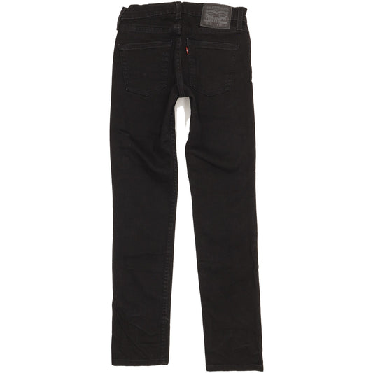 Levi's 511 Men Black Straight Slim Stretch Jeans W28 L31