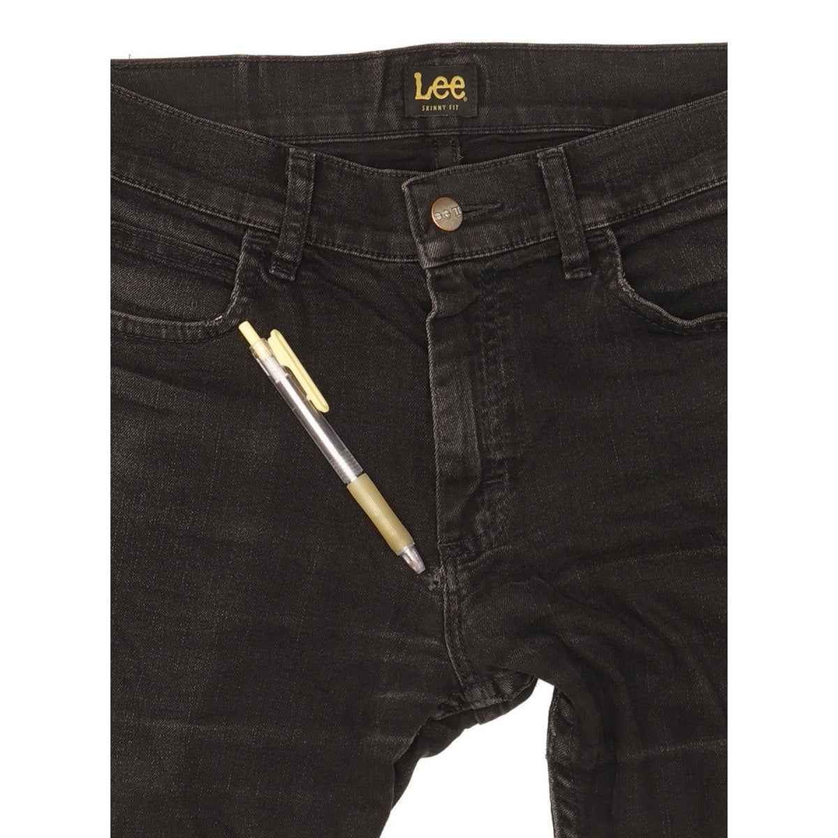 Lee Men Black Skinny Slim Stretch Jeans W32 L30