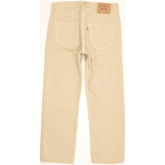 Levi's 501 Made in USA Men Beige Straight Regular Jeans W32 L27