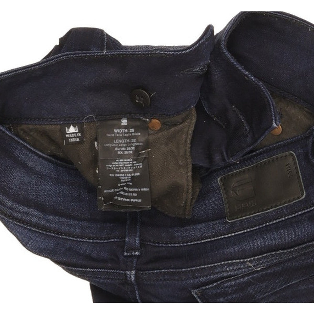 G-Star Midge Women Blue Skinny Slim Stretch Jeans W25 L32