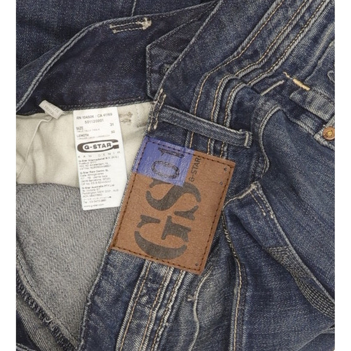 G-Star Heller Women Blue Straight Slim Stretch Jeans W31 L32