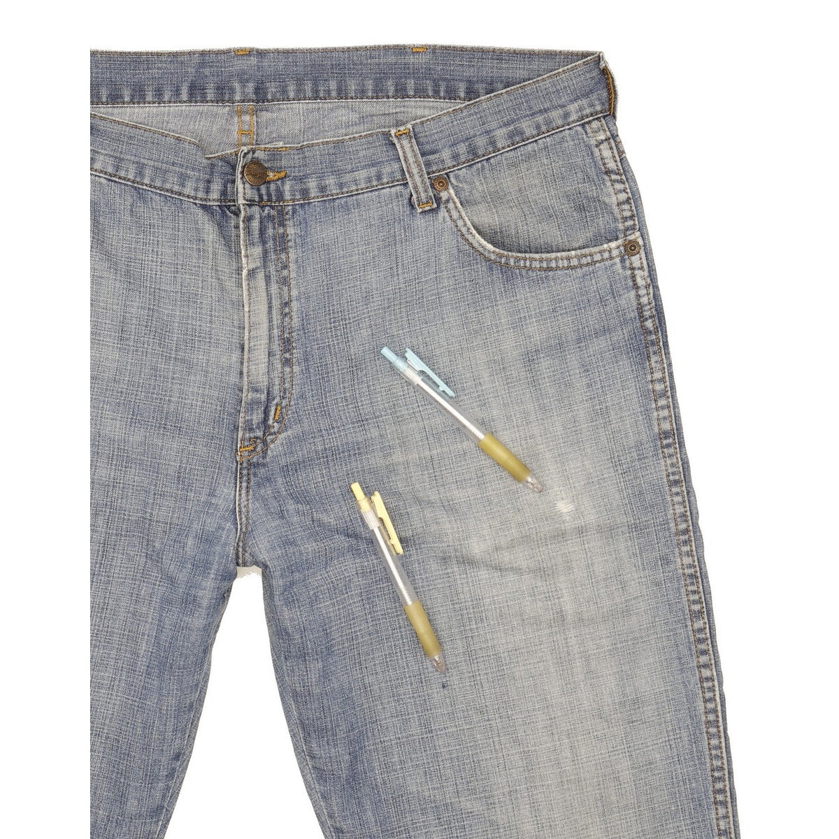 Wrangler Men Blue Straight Regular Jeans W38 L29