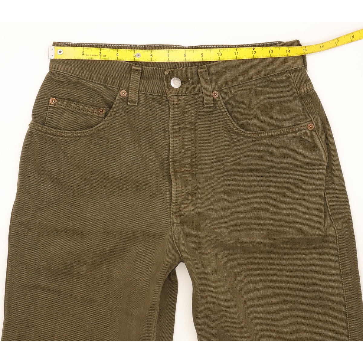 Mustang Green Tapered Slim Jeans High Waisted W30 L30