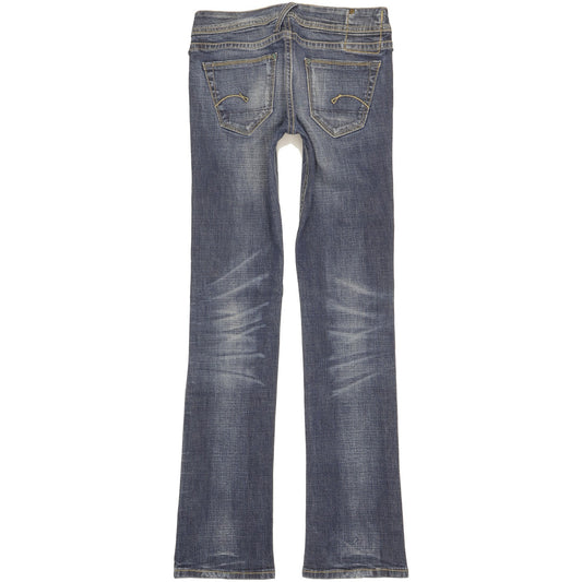 G-Star Core Custom Women Blue Bootcut Slim Stretch Jeans W27 L31