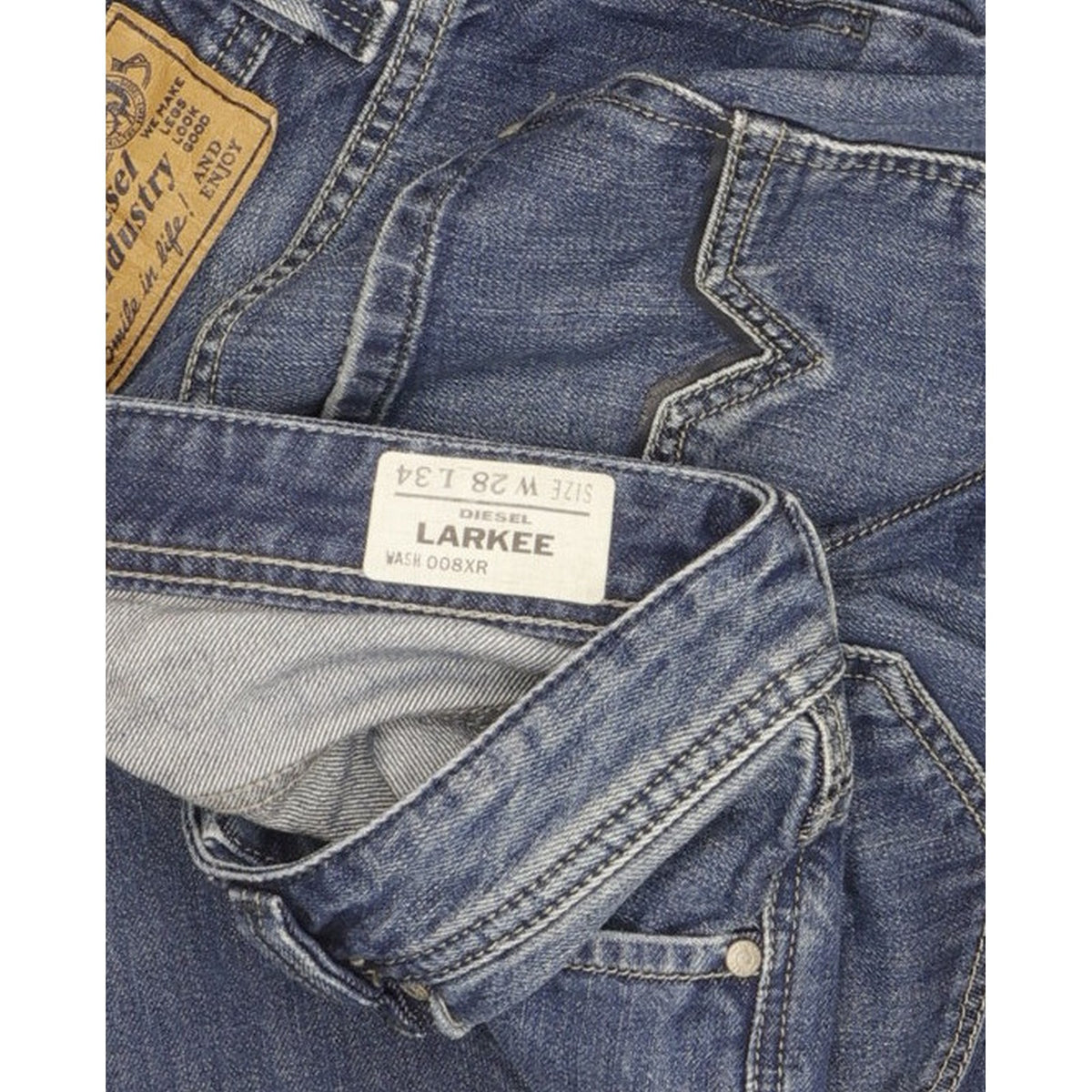 Diesel Larkee Men Blue Straight Regular Jeans W28 L34