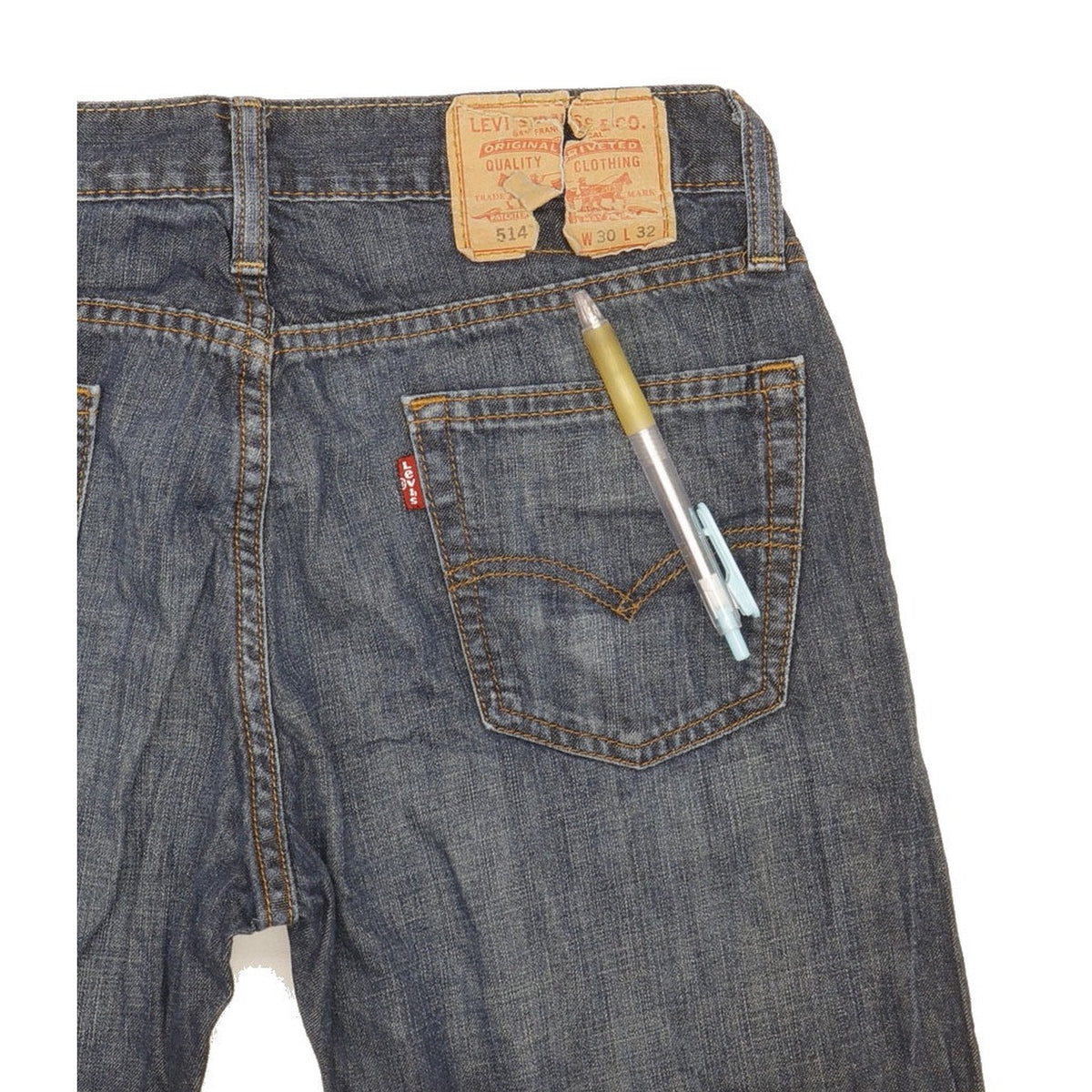 Levi's 514 Men Blue Straight Slim Jeans W30 L32