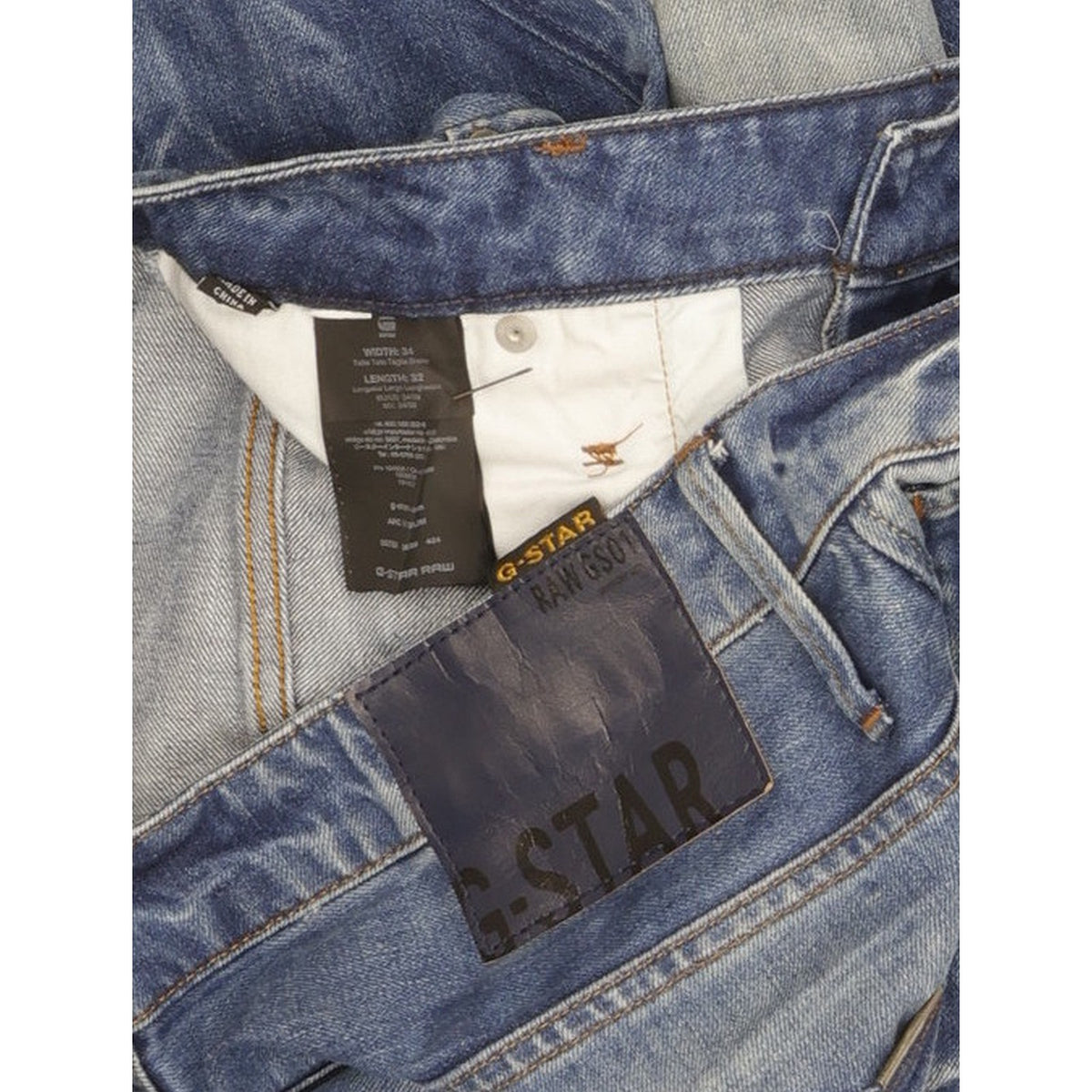 G-Star Arc 3D Men Blue Straight Slim Jeans W34 L32
