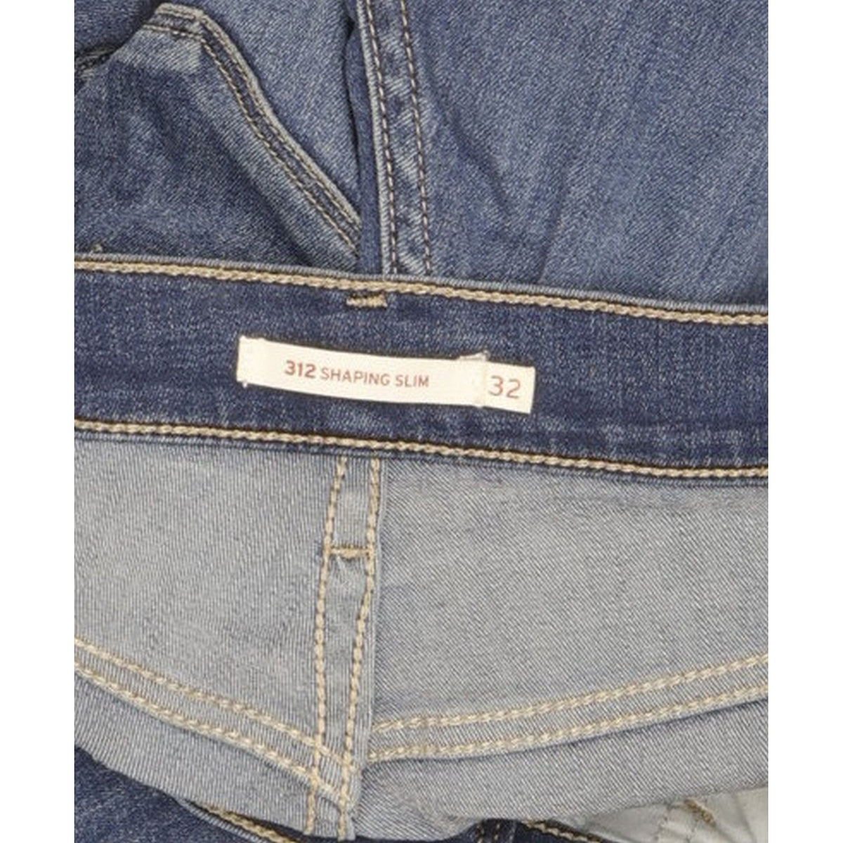 Levi's 312 Shaping Women Blue Straight Slim Stretch Jeans W32 L34
