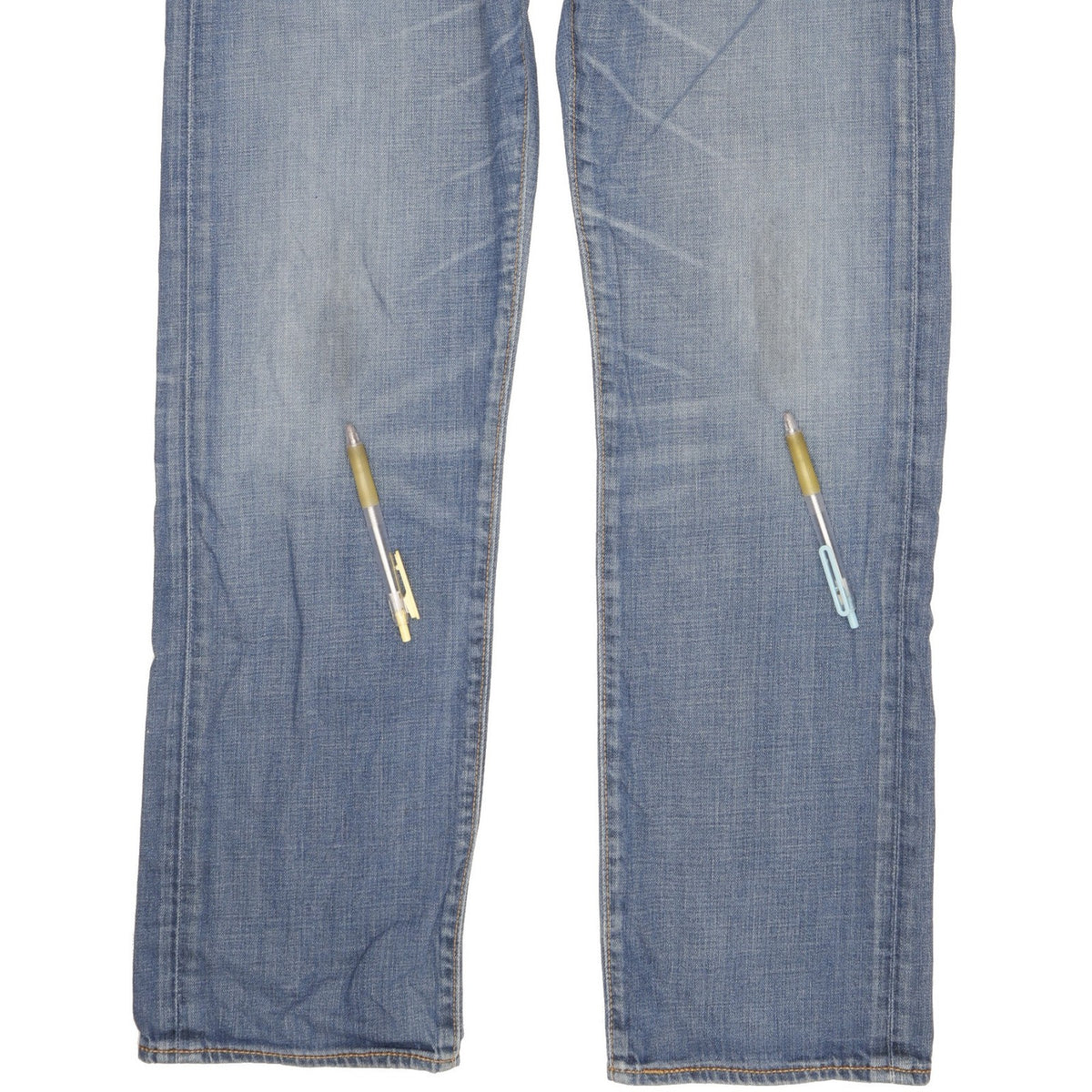 Levi's 504 Men Blue Straight Regular Stretch Jeans W34 L32