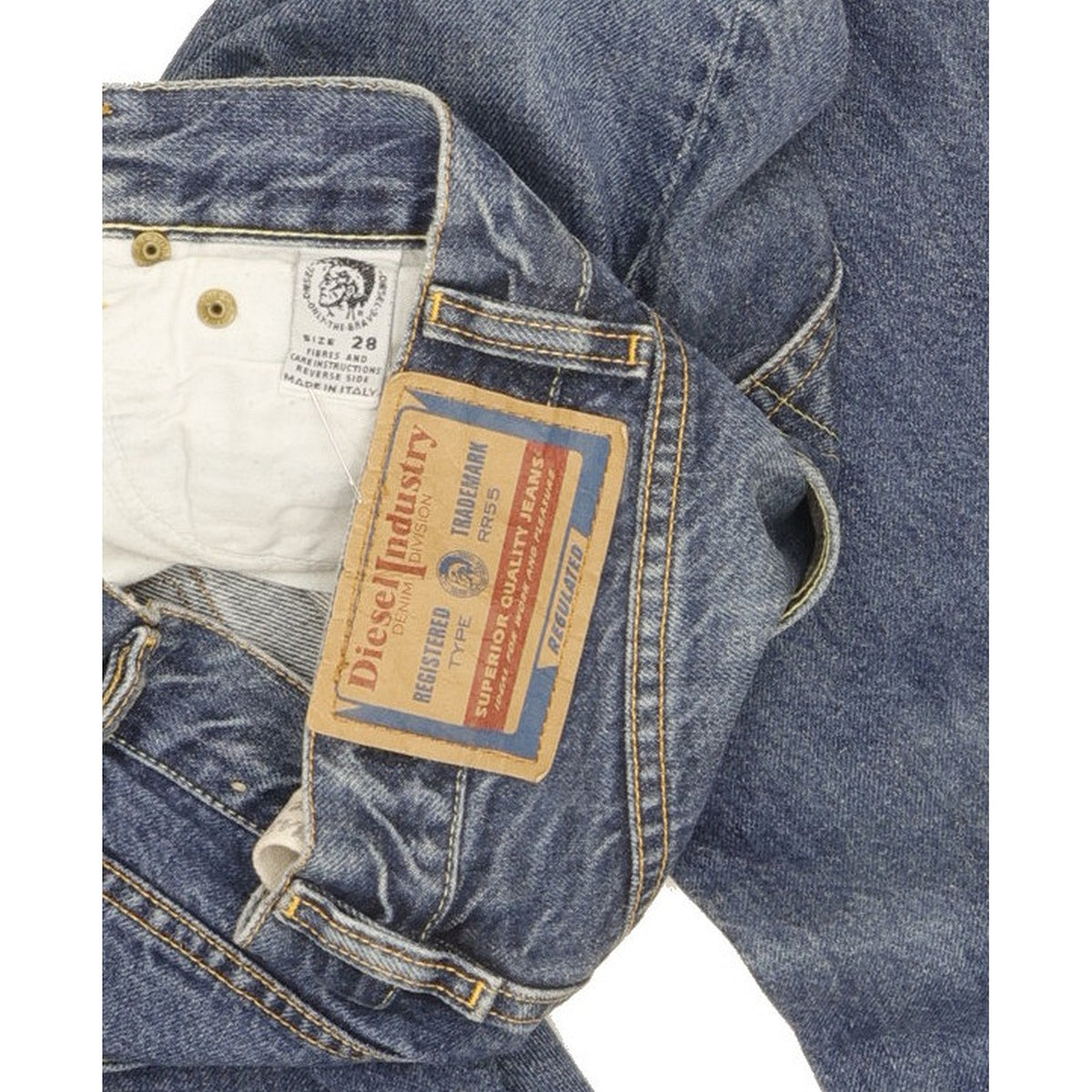 Diesel Men Blue Straight Slim Jeans W28 L31