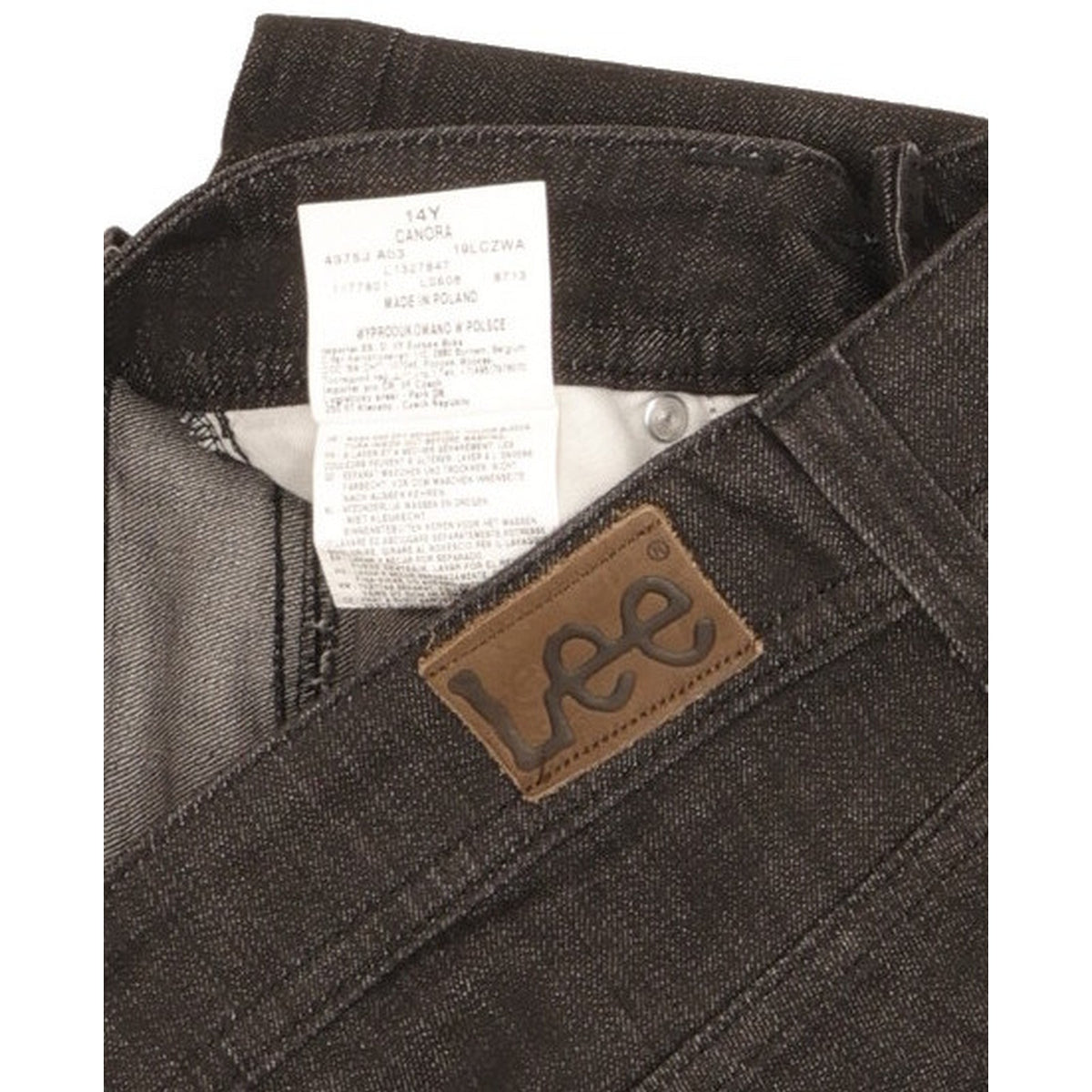 Lee Canora Kids Women Black Straight Slim Stretch Jeans W26 L30
