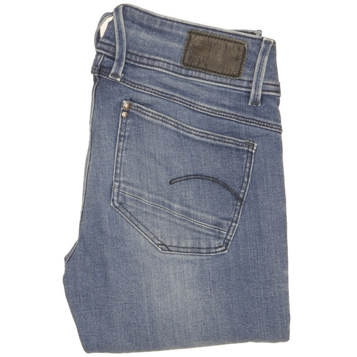 G-Star Lynn Women Blue Skinny Slim Jeans W26 L30