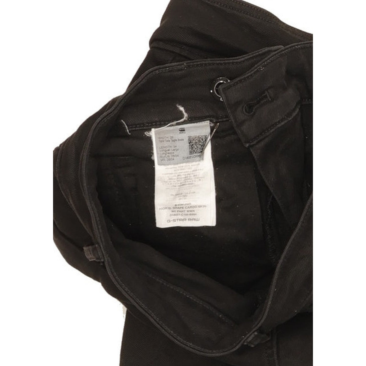 G-Star Cargo Black Skinny Slim Stretch Jeans High Waisted W26 L34
