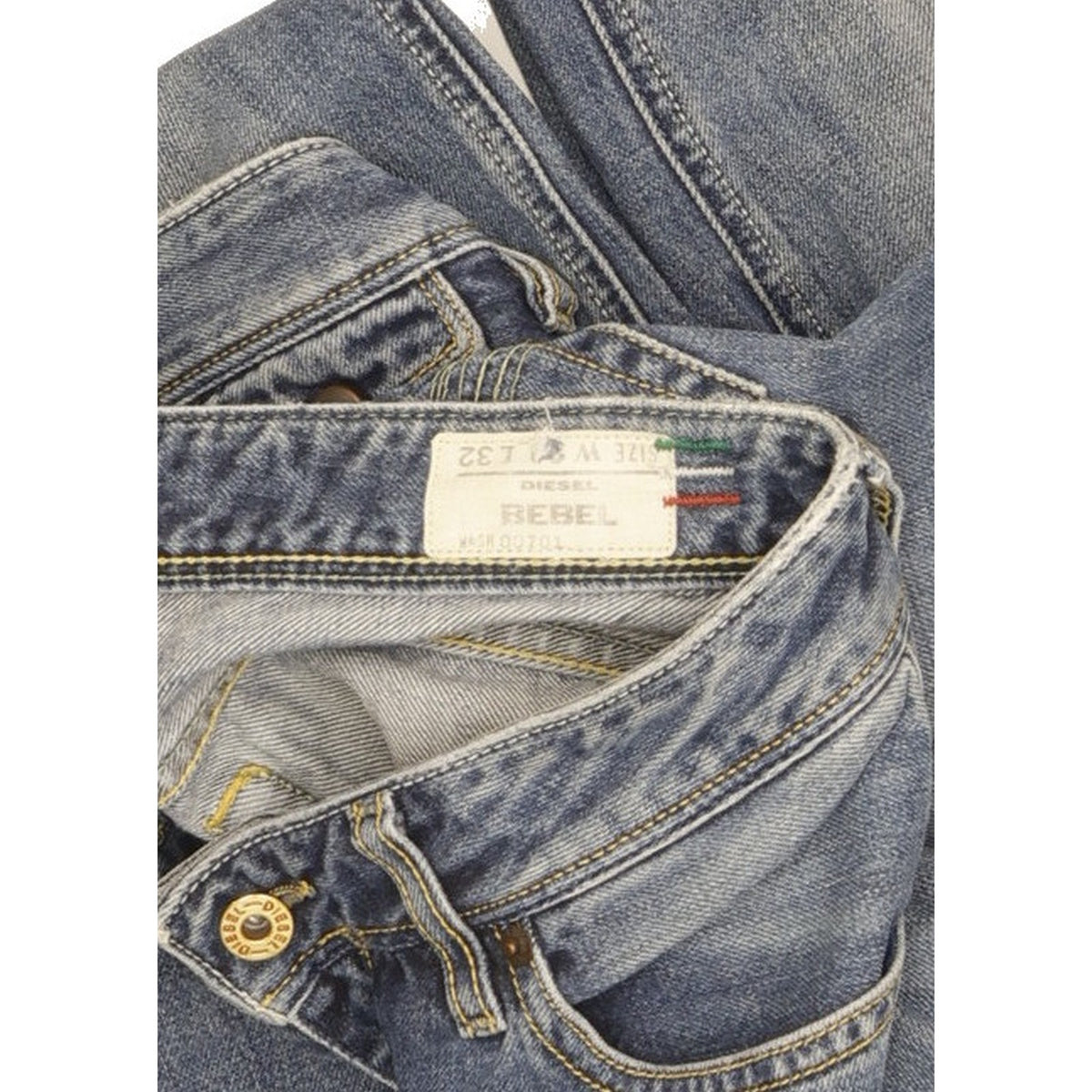 Diesel Bebel Women Blue Straight Slim Jeans W28 L32