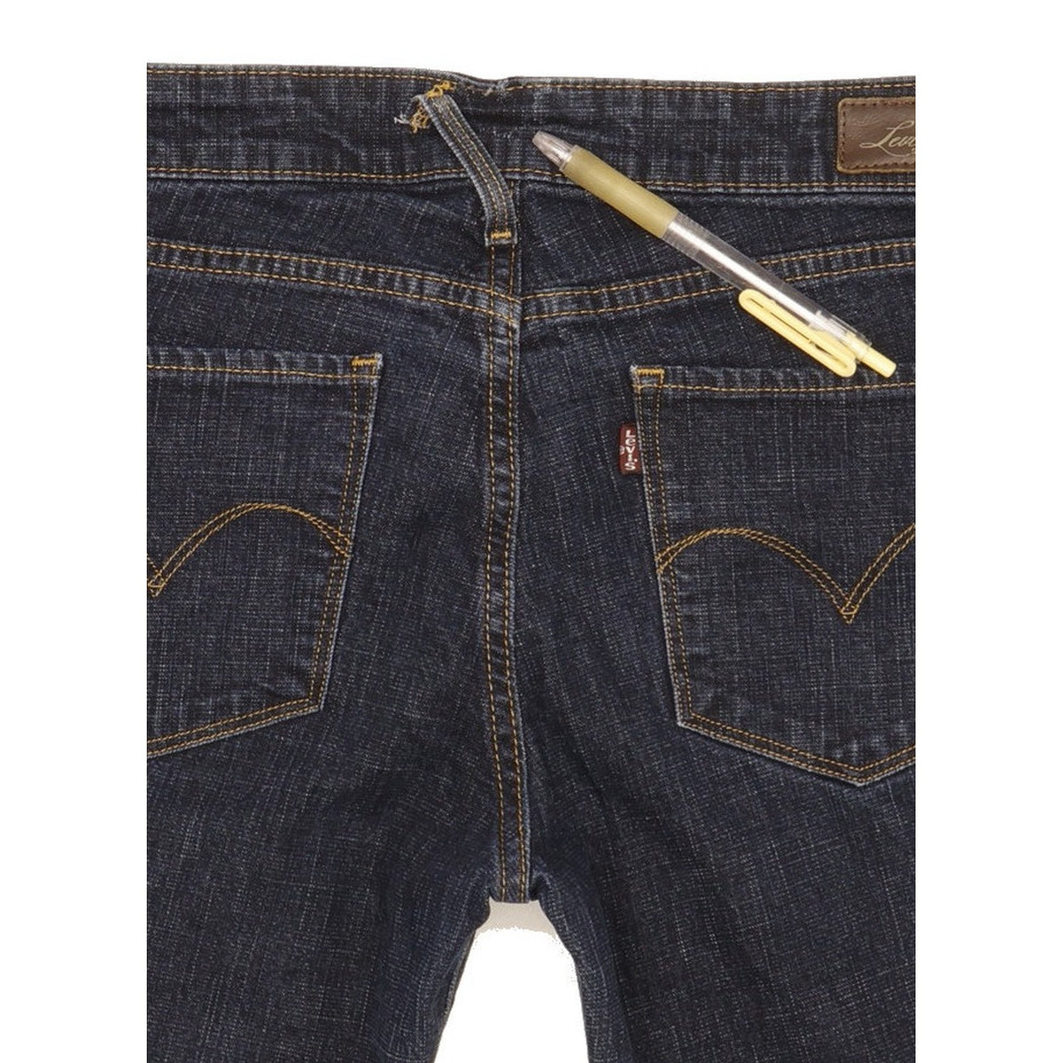 Levi's Demi Curve Women Blue Straight Slim Stretch Jeans W28 L28