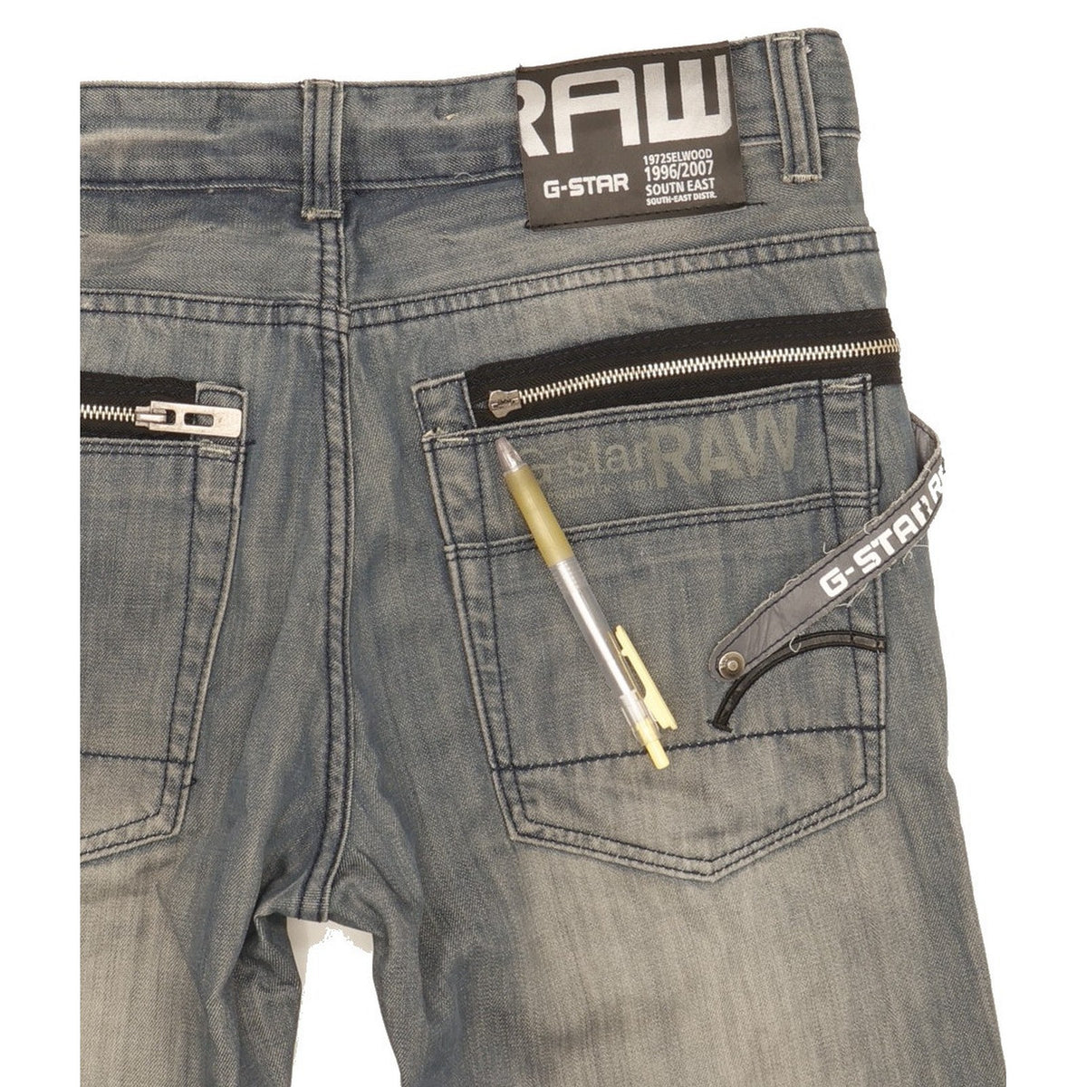 G-Star Men Blue Straight Regular Jeans W34 L32