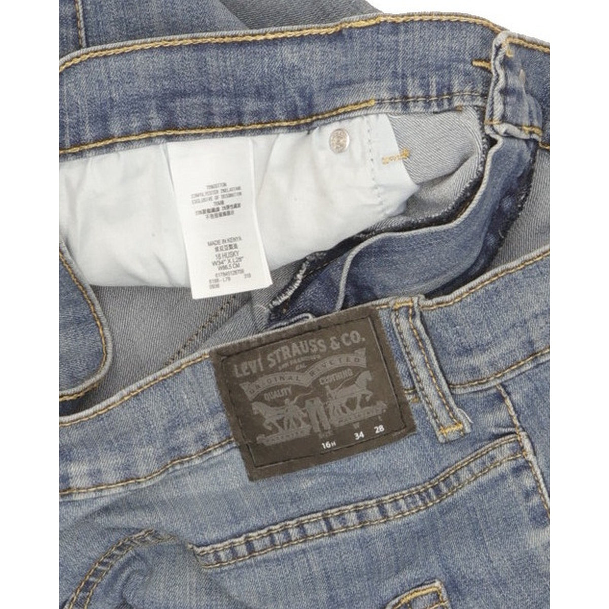 Levi's 511 Men Blue Straight Slim Stretch Jeans W34 L28
