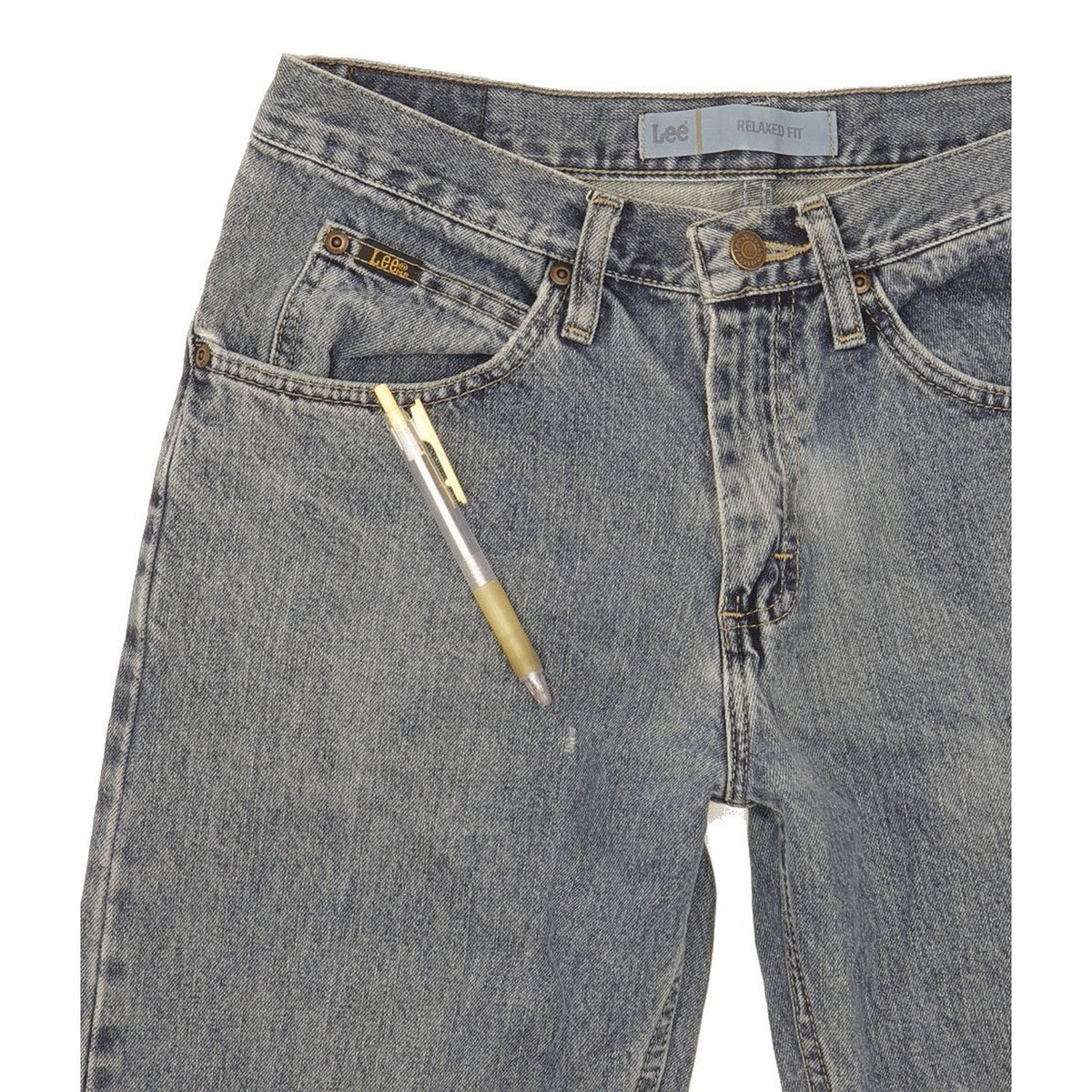 Lee Men Blue Straight Relaxed Jeans W29 L30