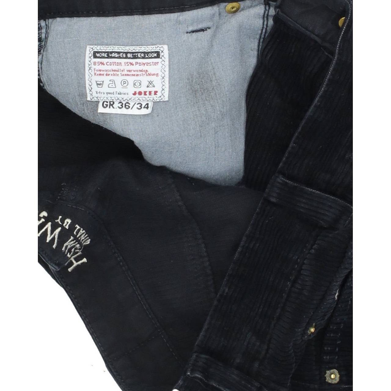Joker Harlem Walker Men Black Straight Regular Jeans W36 L30