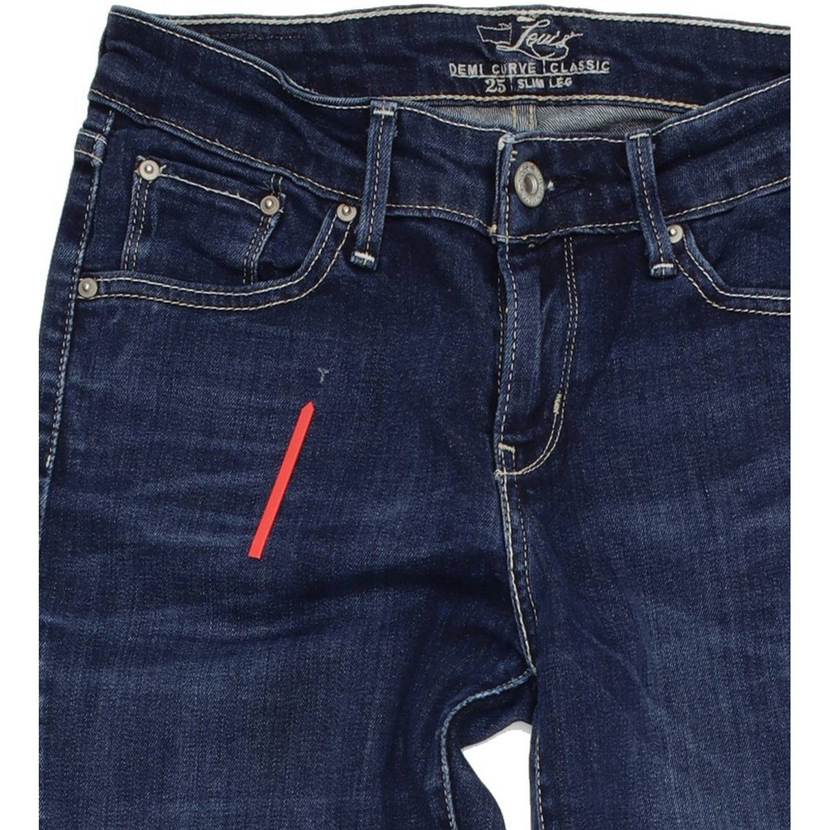 Levi's Demi Curve Women Blue Skinny Slim Stretch Jeans W25 L32