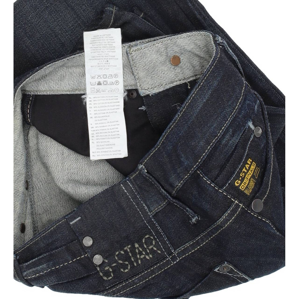 G-Star Midge Women Blue Straight Regular Stretch Jeans W25 L32