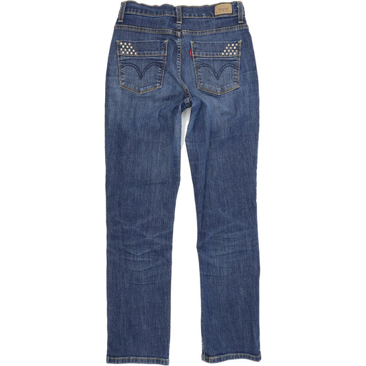 Levi's 512 Women Blue Skinny Slim Stretch Jeans W28 L30