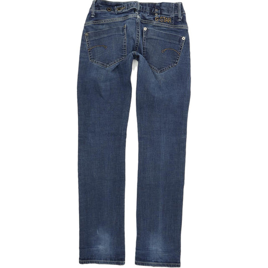 G-Star Midge Women Blue Straight Regular Stretch Jeans W26 L32
