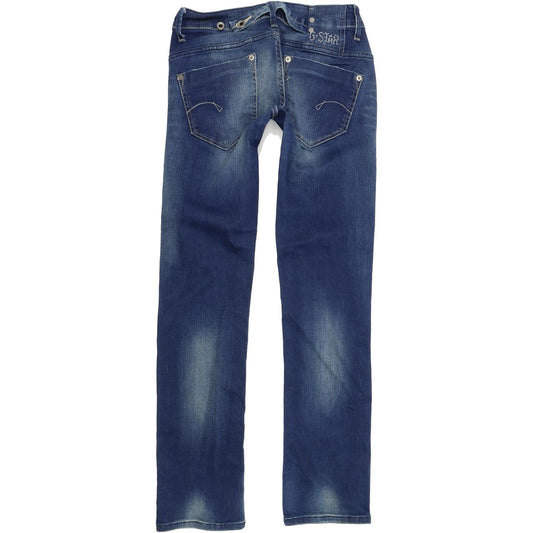 G-Star Midge Women Blue Straight Regular Stretch Jeans W27 L32