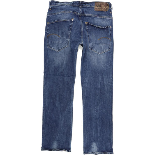 G-Star Men Blue Straight Regular Jeans W33 L30