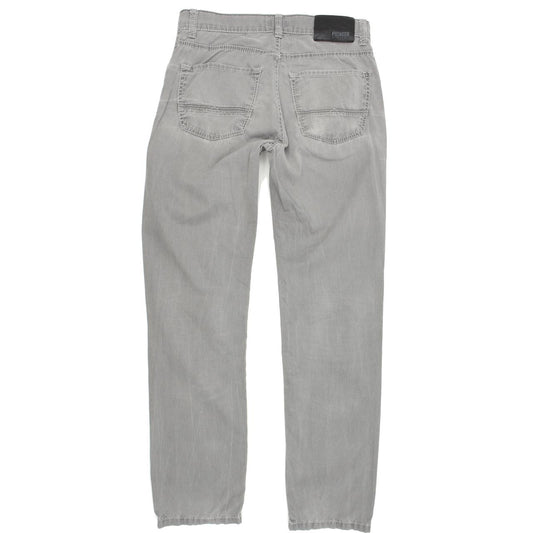 Pioneer Rando Men Grey Straight Slim Stretch Jeans W32 L32