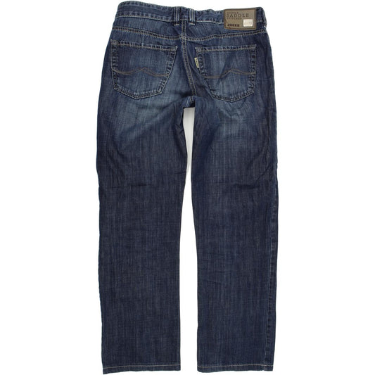 Joker Double Saddle Stitched Men Beige Straight Regular Jeans W33 L31