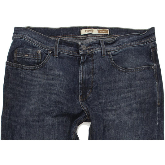 Pioneer Rando Men Blue Straight Regular Stretch Jeans W36 L34