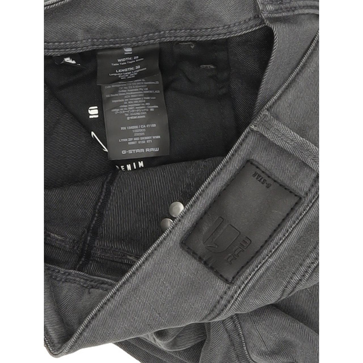 G-Star Lynn Women Grey Skinny Slim Stretch Jeans W28 L30
