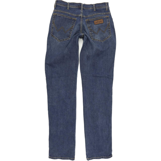 Wrangler Texas Men Blue Straight Regular Stretch Jeans W33 L36