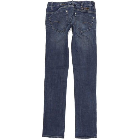 G-Star Midge Women Blue Straight Regular Stretch Jeans W26 L34