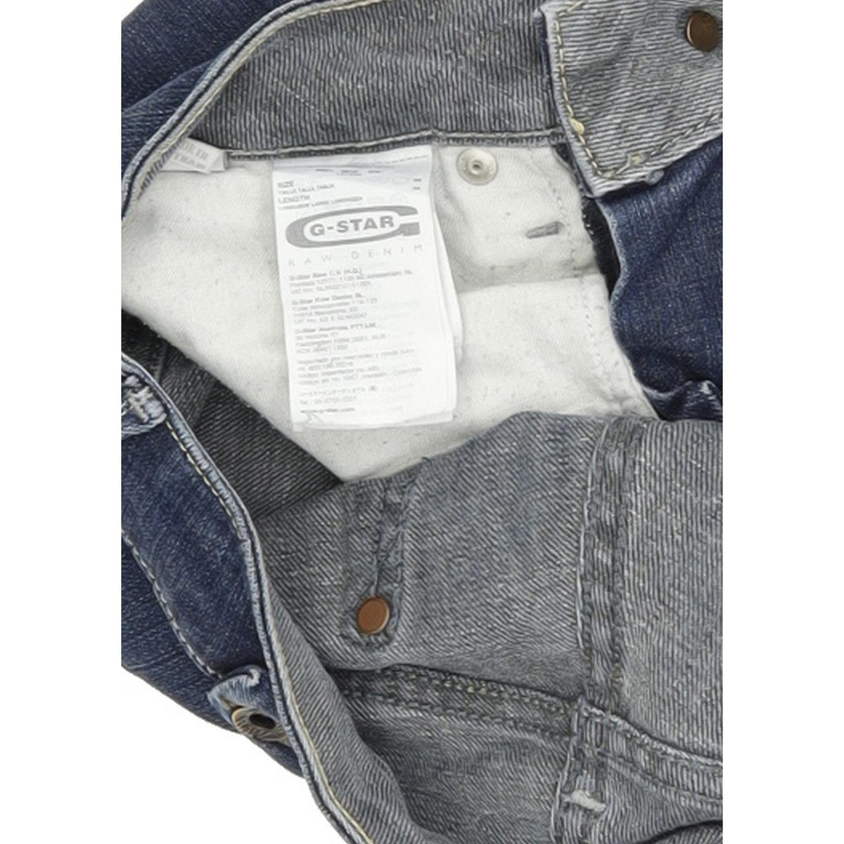 G-Star Midge Women Blue Straight Regular Stretch Jeans W26 L34
