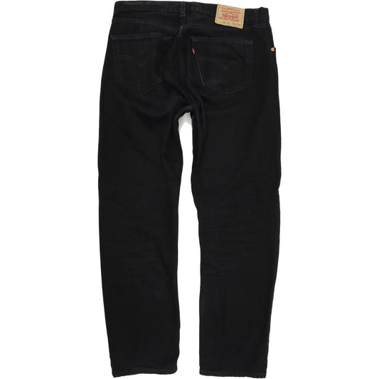 Levi's 521 Men Black Straight Regular Jeans W36 L32