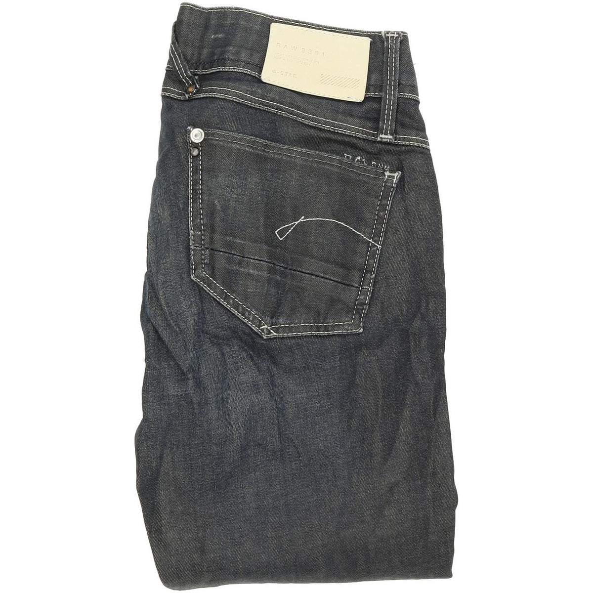 G-Star Women Blue Tapered Slim Stretch Jeans W28 L31